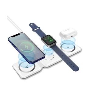 شارژر بی سیم ۳ در ۱ مدل magsafe magnetic