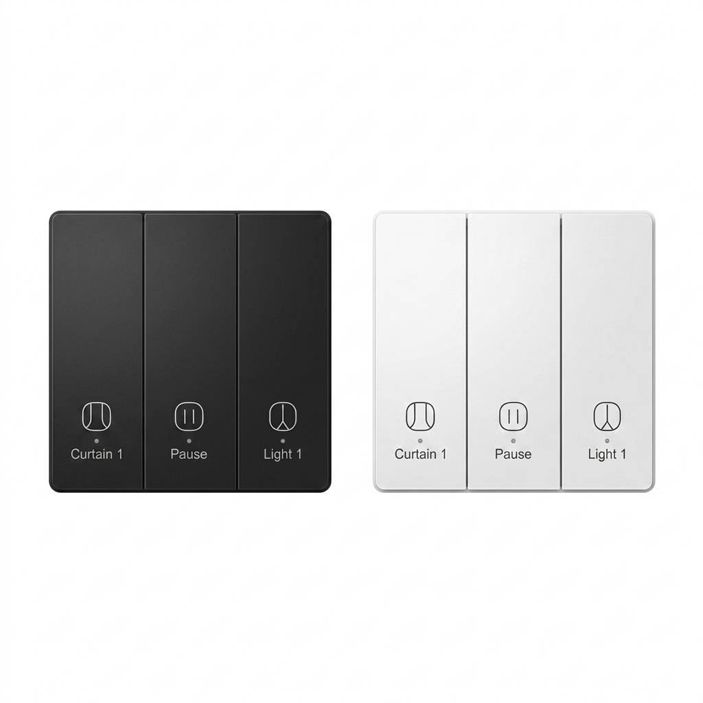 کلید پرده یک طرفه هوشمند Smart Zigbee One-way curtain Switch مدل GS-TYB2-SM-1CTZ