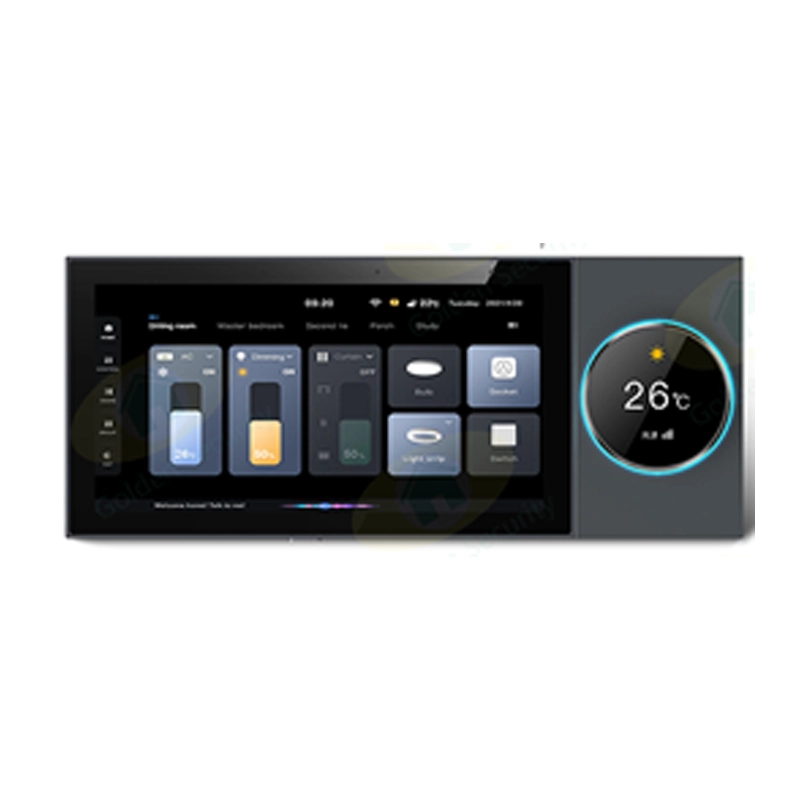 پنل کنترل خانه هوشمند و پخش موسیقی مدل F6-1 (Built-in 2 gang relay switch)