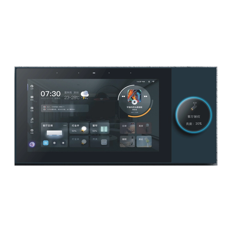پنل کنترل لمسی ۷ اینچی با دروازه داخلی و قابلیت پخش موسیقی مدل GS-F7 (Built-in tuya gateway)
