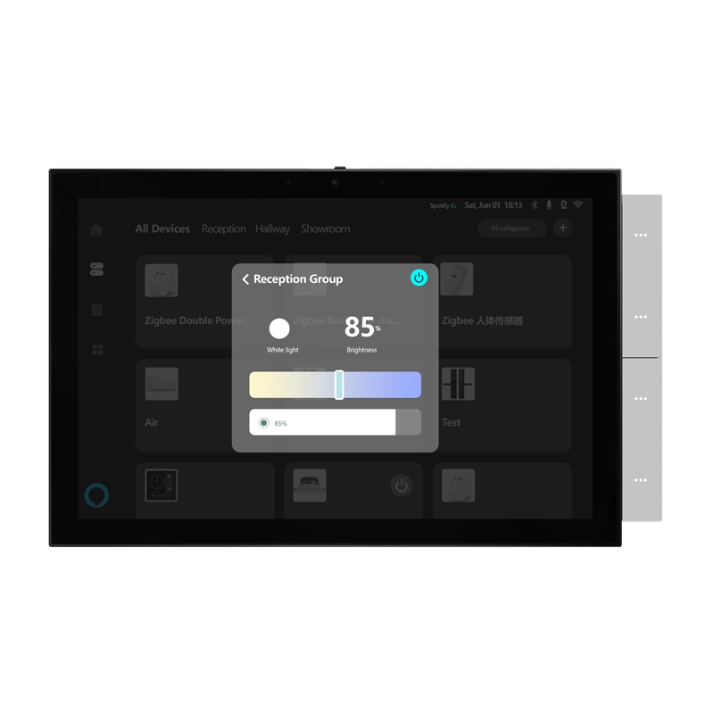 پنل کنترل لمسی ۱۰.۱ اینچی با دروازه تویا + مرکز پخش موسیقی + نمایشگر اینترکام، سه‌کاره lمدل GS-T2E-TPA10-M2A