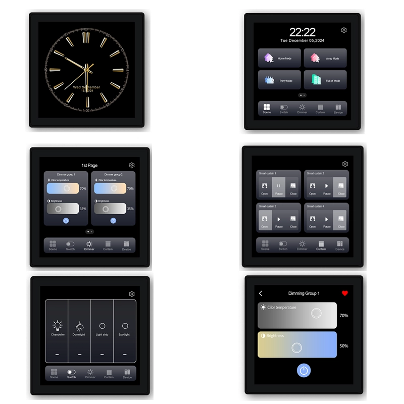 پنل هوشمند ۴ در ۱ نسخه Zigbee version T3E-Asian-PRO-4Gang-سه کلید (3Gang)