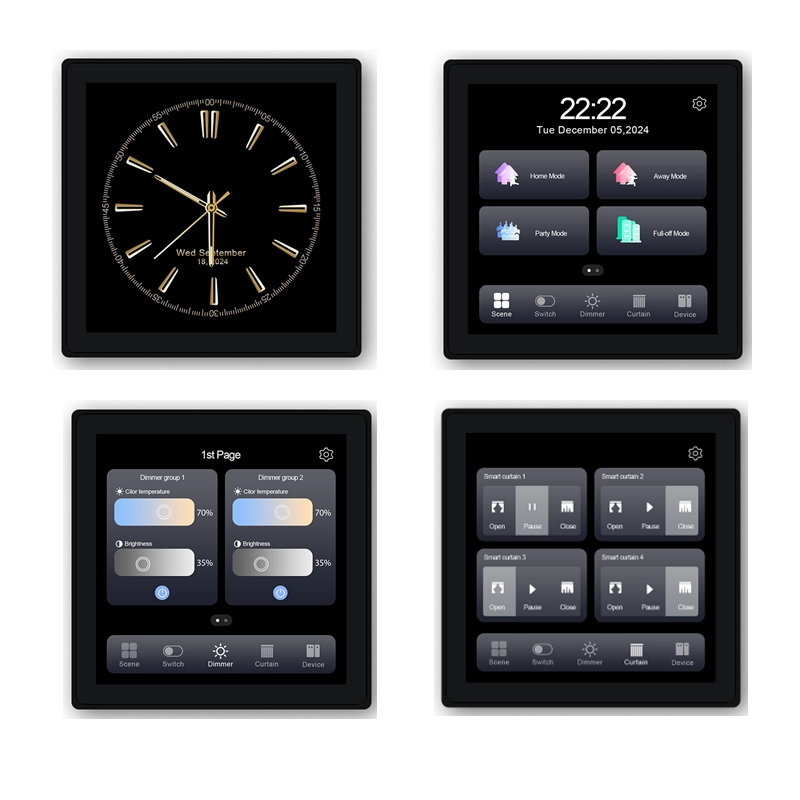 پنل هوشمند ۴ در ۱ نسخه Zigbee T3E-EU-PRO-سه کلید (3Gang)