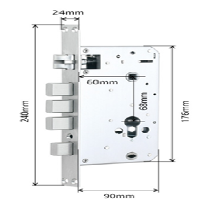 قفل نیمه‌خودکار — نسخه‌ی چشمی با وای‌فای GS-TDF1