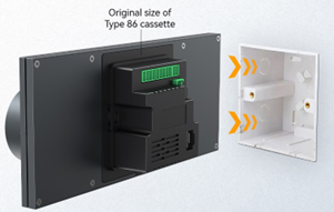 پنل کنترل خانه هوشمند و پخش موسیقی مدل F6-1 (Built-in 2 gang relay switch)