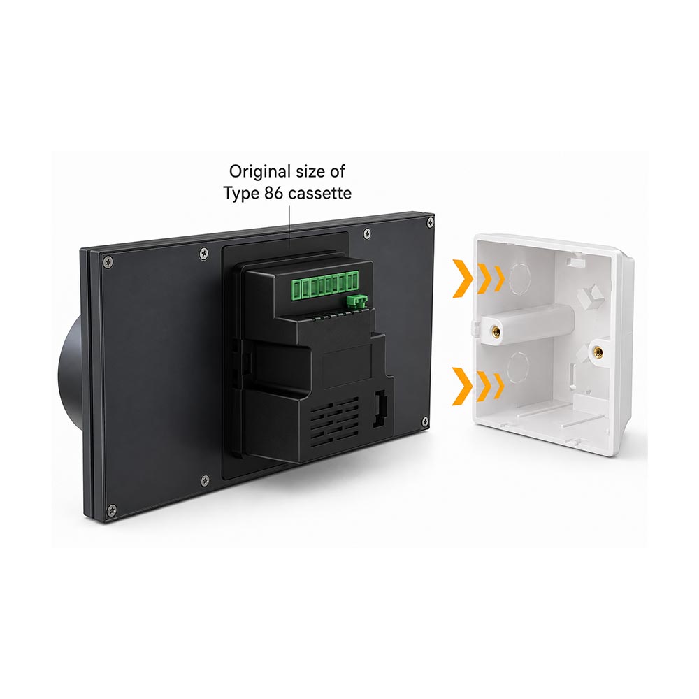 پنل کنترل خانه هوشمند و پخش موسیقی (Support 2-way wired speakers)Zigbee مدل F6-2