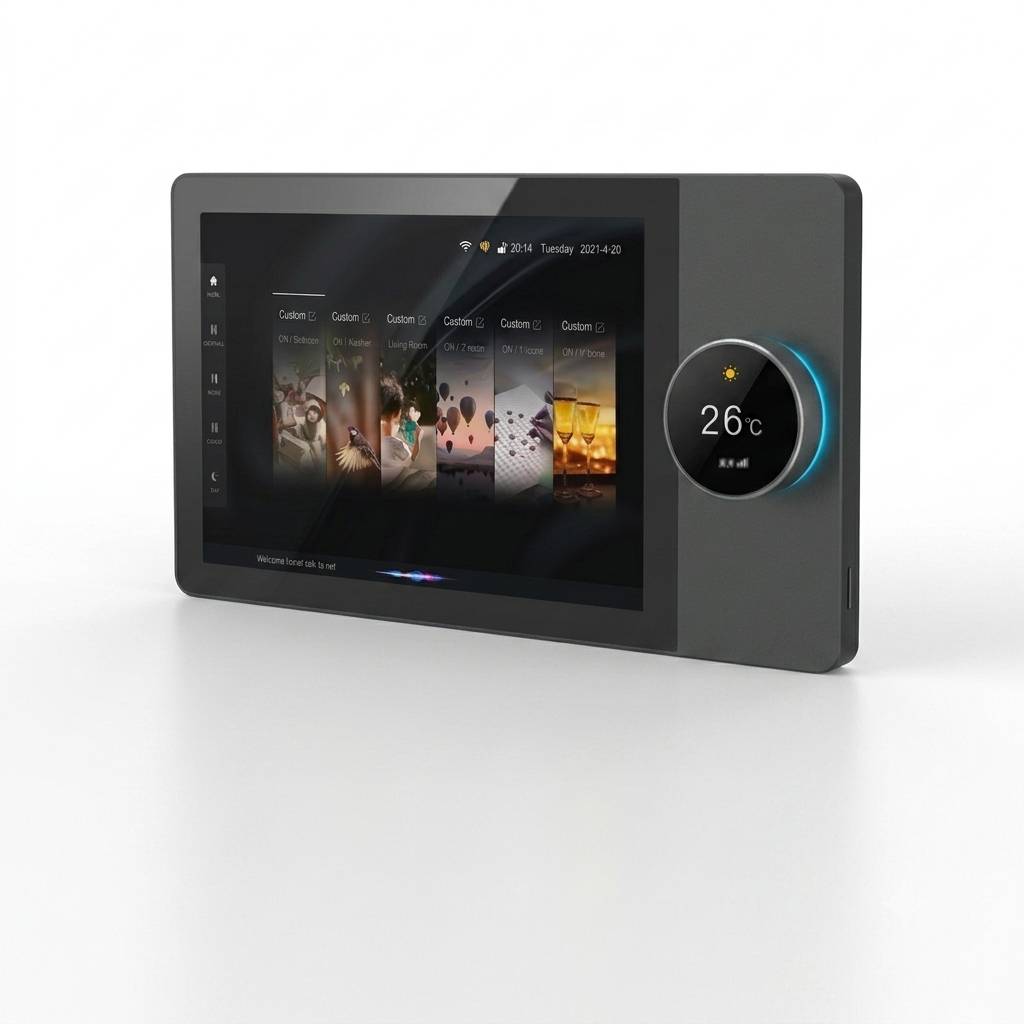 دروازه خانه هوشمند با صفحه نمایش لمسی کامل ۸ اینچی مدل GS-F8-2CH