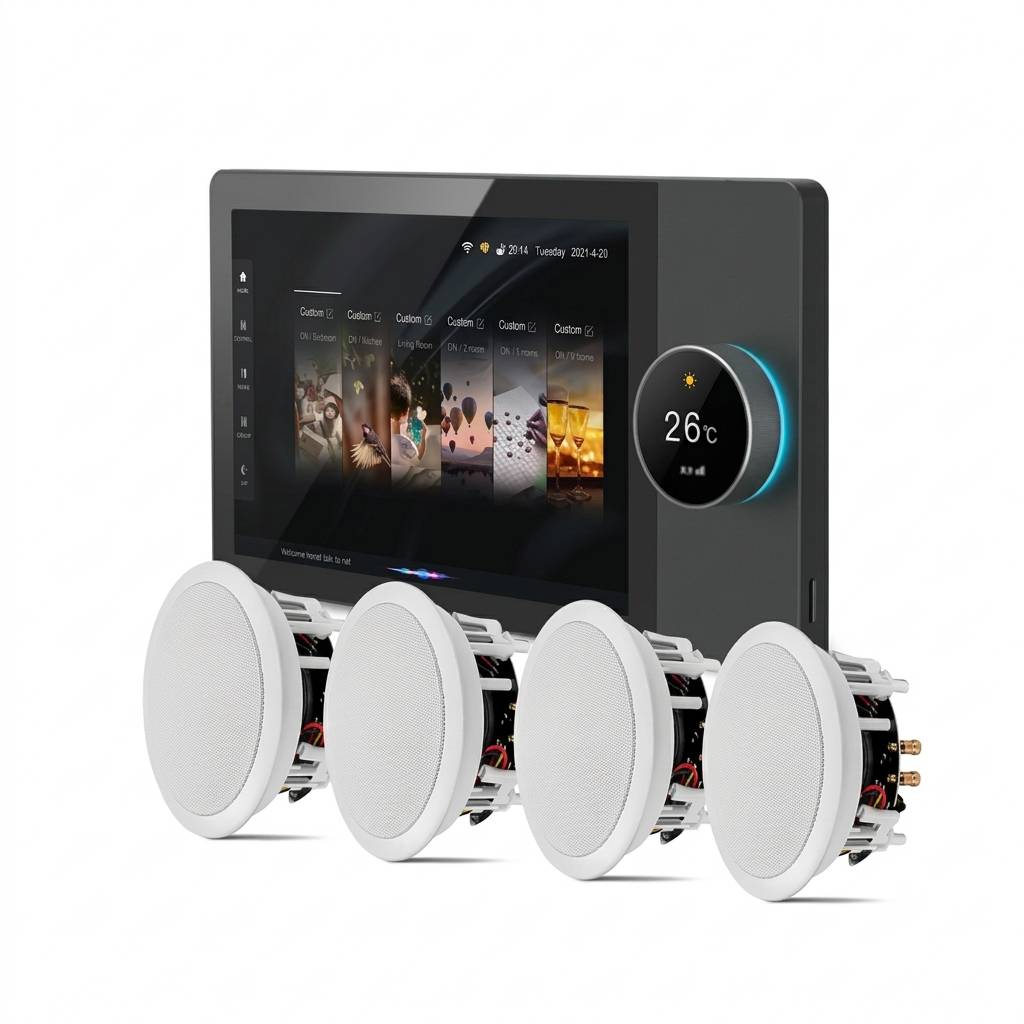 دروازه خانه هوشمند با صفحه نمایش لمسی کامل ۸ اینچی مدل GS-F8-4CH