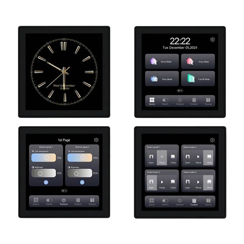 پنل هوشمند ۴ در ۱ نسخه سه کلید Zigbee T3E-EU-PRO-3Gang