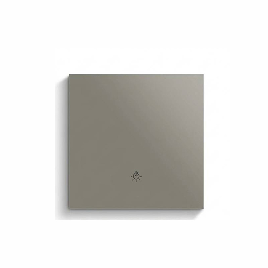 کلید ترکیبی ۱ کاناله N&L از جنس آلیاژ آلومینیوم با رله و پنل صحنه ۲ در ۱ مدل Metal01-ZIG-G(Grey color)