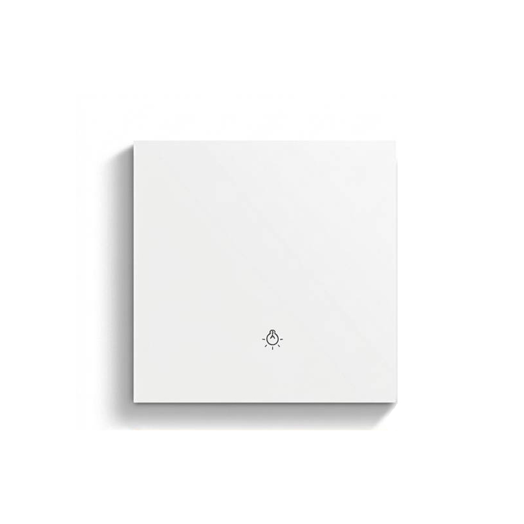 کلید ترکیبی ۱ کاناله N&L از جنس PC  با رله و پنل صحنه ۲ در ۱ مدل PC01-ZIG-W (White color)