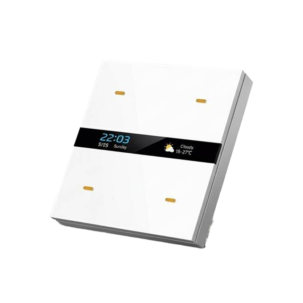 کلید چهار کاناله و پنل صحنه ۲ در ۱ مدل GS-M8Pro-White