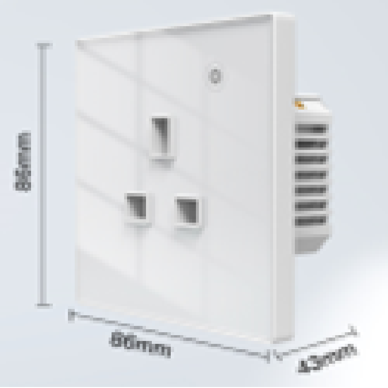 پریز دیواری هوشمند Zigbee (استاندارد UK) Zigbee-UK16A