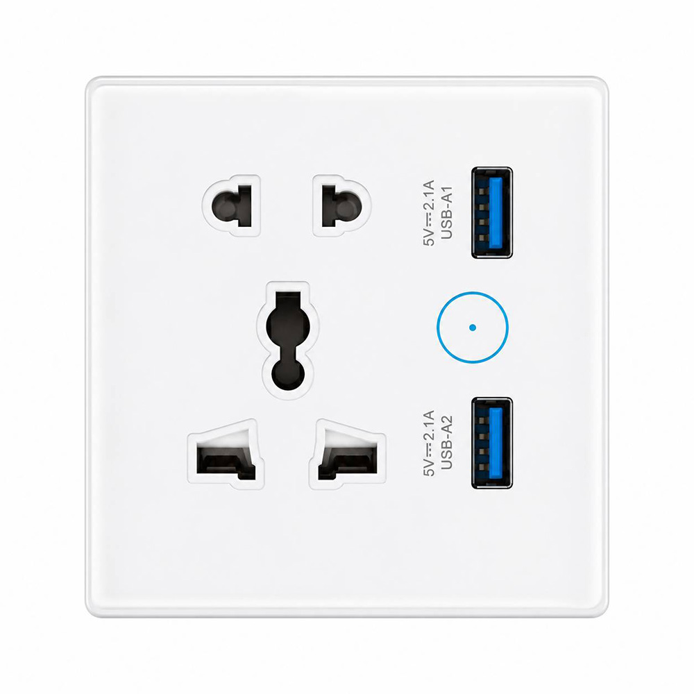 پریز هوشمند یونیورسال ۵ حالته GS-1530WN-2USB اتصال وای فای