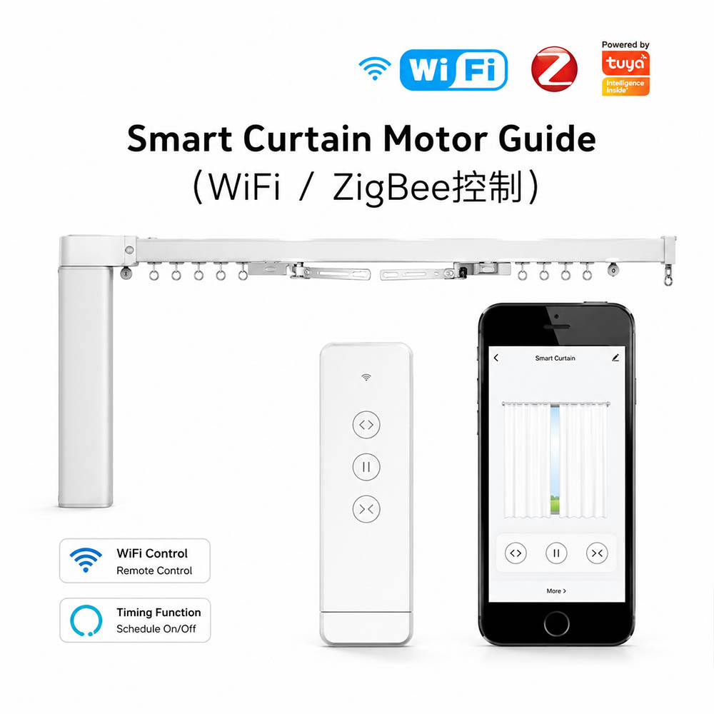 کیت پرده هوشمند زیگ‌بی GM46-214-Zigbee