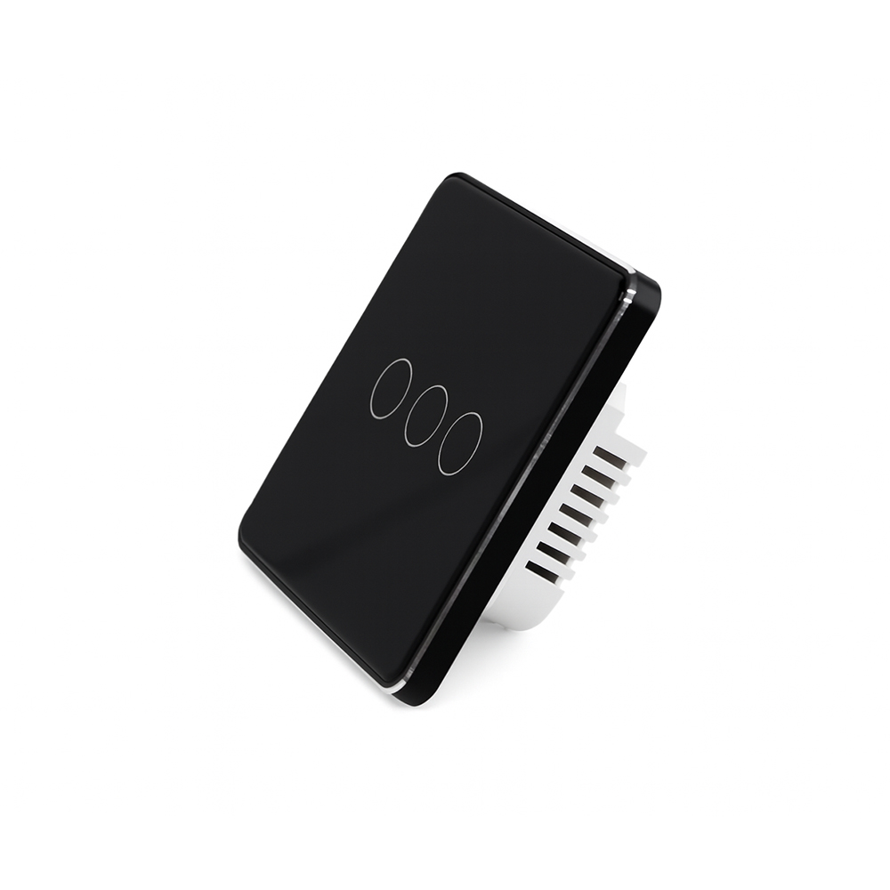 کلید روشنایی و فن هوشمند سه کاناله زیگبی Zigbee 3 gang