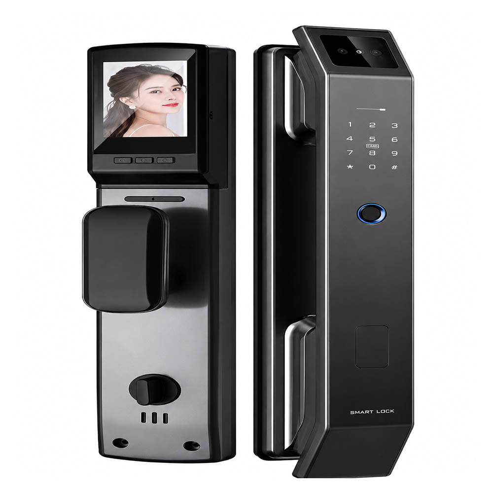 قفل هوشمند تشخیص چهره سه بعدی مدل GS-X14 صفحه نمایش ۴.۵ اینچ وای‌فای دار